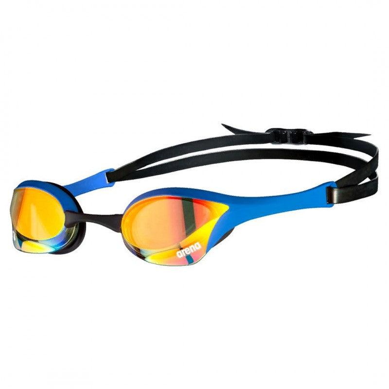 Arena Cobra Ultra Swipe Mirror Goggles | 370-Swim Goggles & Masks-Arena-Yellow/Blue-Ashlee Grace Activewear & Swimwear Online