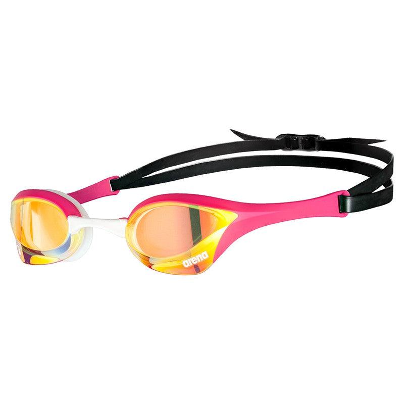 Arena Cobra Ultra Swipe Mirror Goggles | 390-Swim Goggles & Masks-Arena-Yellow/Pink-Ashlee Grace Activewear & Swimwear Online