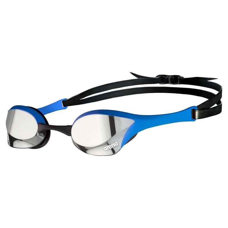 Arena Cobra Ultra Swipe Mirror Goggles | 570-Swim Goggles & Masks-Arena-Silver/Blue-Ashlee Grace Activewear & Swimwear Online