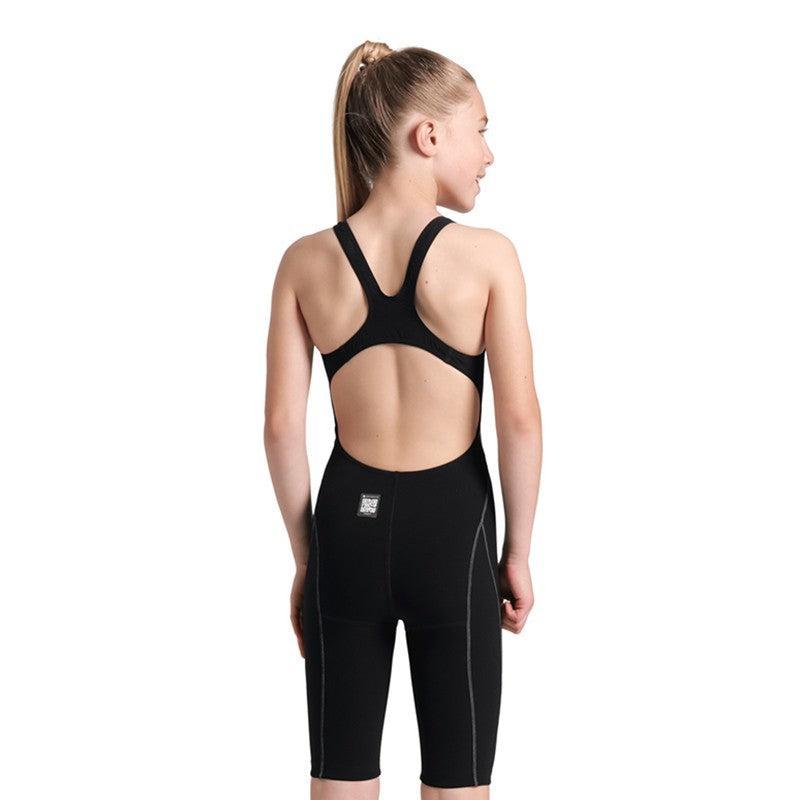 Arena Girls Powerskin Impulso Open Back | Black-Swimwear-Arena-6-7-Black-Ashlee Grace Activewear & Swimwear Online