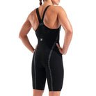 Arena Womens Powerskin Veloce Closed Back | Black & Teal-Swimwear-Arena-30 (INT/F)-Black/Teal-Ashlee Grace Activewear & Swimwear Online