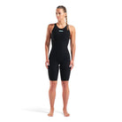 Arena Womens Powerskin Veloce Closed Back | Black & Teal-Swimwear-Arena-30 (INT/F)-Black/Teal-Ashlee Grace Activewear & Swimwear Online