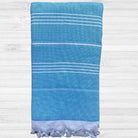 Back Beach Turkish Beach Towel-Towel-Back Beach Co-Blue+White-Ashlee Grace Activewear & Swimwear Online