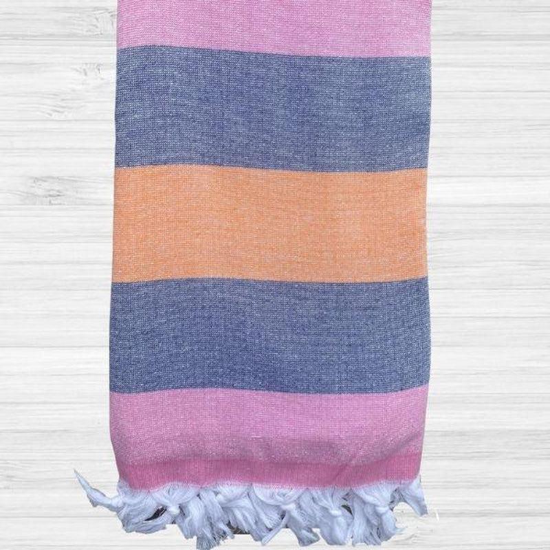 Back Beach Turkish Beach Towel-Towel-Back Beach Co-Pink+Blue+Orange-Ashlee Grace Activewear & Swimwear Online