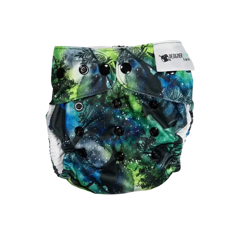 Designer Bums Aurora Australis Swim Nappy-Swim Nappies-Designer Bums-ONE SIZE-Aurora Australis-Ashlee Grace Activewear & Swimwear Online