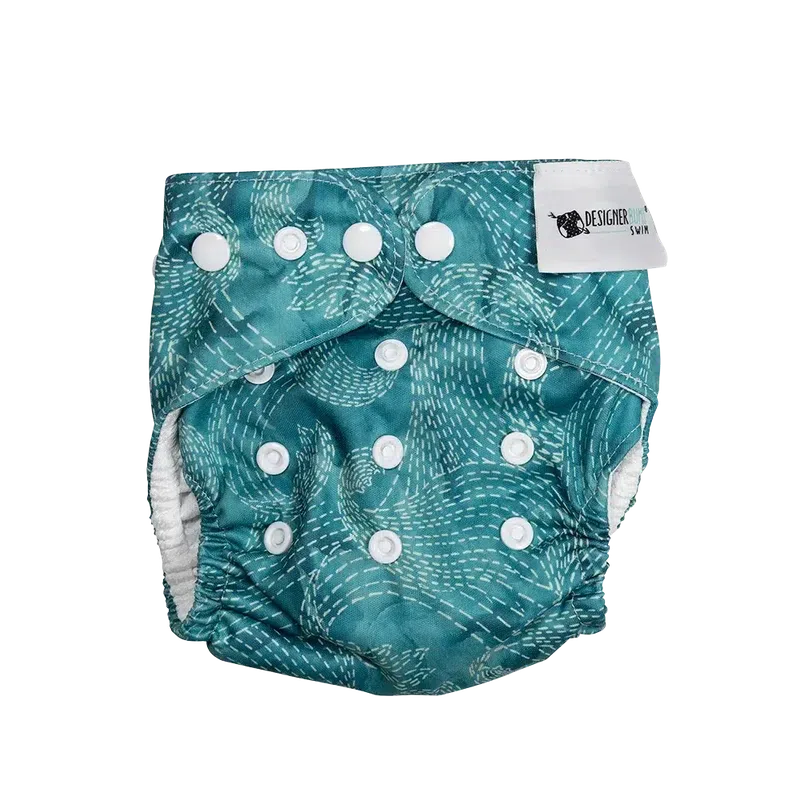 Designer Bums Blue Tides Swim Nappy-Swim Nappies-Designer Bums-ONE SIZE-Blue Tides-Ashlee Grace Activewear & Swimwear Online