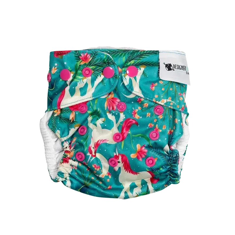 Designer Bums Little Unicorns Swim Nappy-Swim Nappies-Designer Bums-ONE SIZE-Little Unicorns-Ashlee Grace Activewear & Swimwear Online