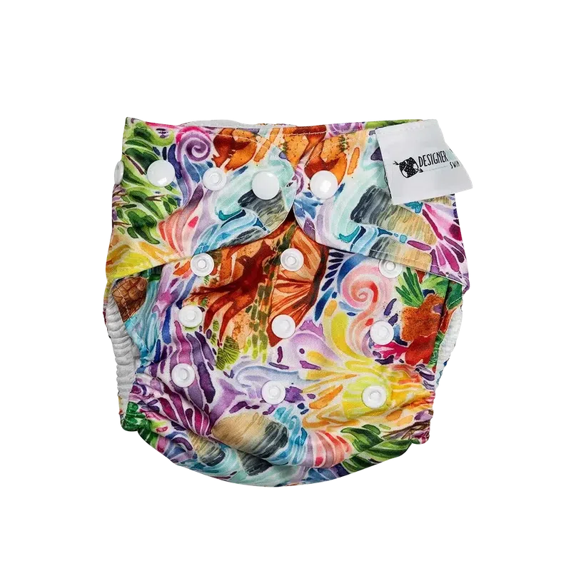 Designer Bums Oceania Swim Nappy-Swim Nappies-Designer Bums-ONE SIZE-Oceania-Ashlee Grace Activewear & Swimwear Online