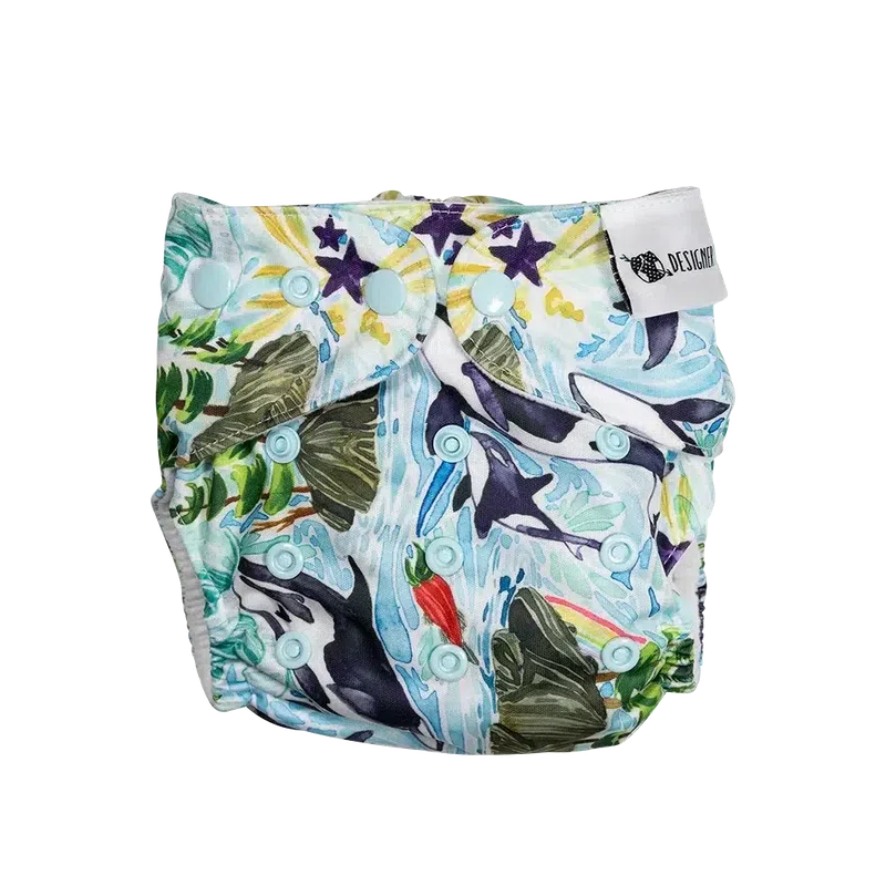 Designer Bums Orca Pod Swim Nappy-Swim Nappies-Designer Bums-ONE SIZE-Orca Pod-Ashlee Grace Activewear & Swimwear Online