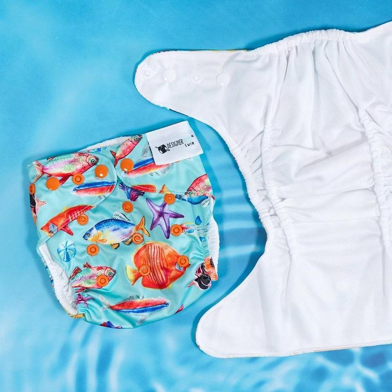 Designer Bums Reef Dancers Swim Nappy-Swim Nappies-Designer Bums-ONE SIZE-Reef Dancers-Ashlee Grace Activewear & Swimwear Online