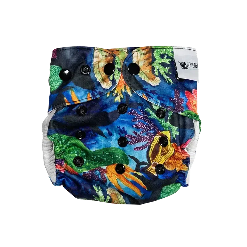 Designer Bums Sea Garden Swim Nappy-Swim Nappies-Designer Bums-ONE SIZE-Sea Garden-Ashlee Grace Activewear & Swimwear Online