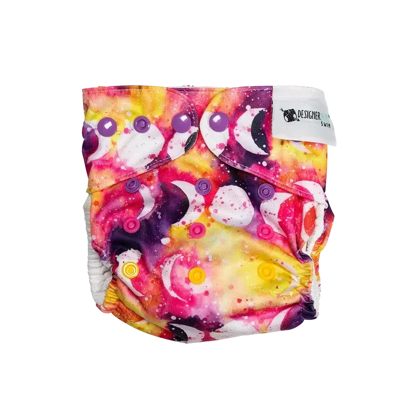 Designer Bums Sunset Moon Swim Nappy-Swim Nappies-Designer Bums-ONE SIZE-Sunset Moon-Ashlee Grace Activewear & Swimwear Online