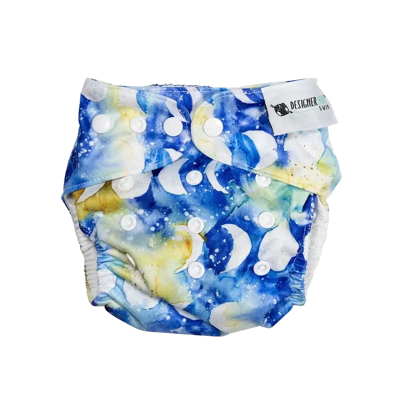 Designer Bums Zephyr Moon Swim Nappy-Swim Nappies-Designer Bums-ONE SIZE-Zephyr Moon-Ashlee Grace Activewear & Swimwear Online