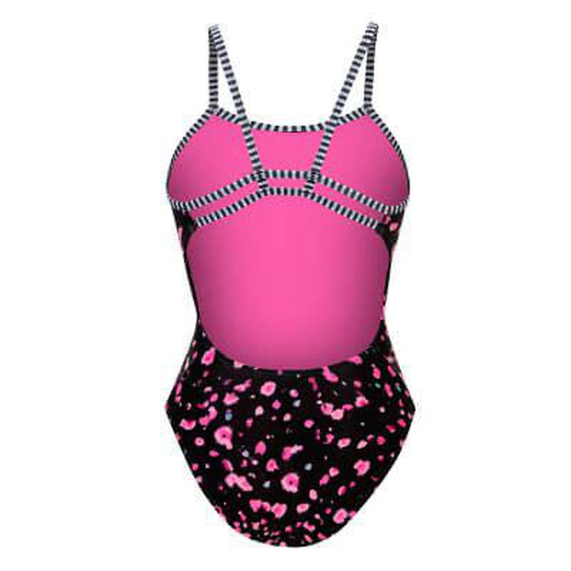 Dolfin Uglies Womens Double Strap Back One Piece Swimsuit | Pop Rocks-Swimwear-Dolfin Swimwear-US26 | AU4-Ashlee Grace Activewear & Swimwear Online