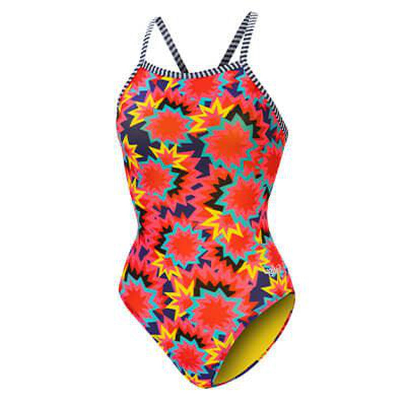 Dolfin Uglies Women's Kaboom V2 Back One Piece Swimsuit-Swimwear-Dolfin Swimwear-US26 | AU4-Ashlee Grace Activewear & Swimwear Online