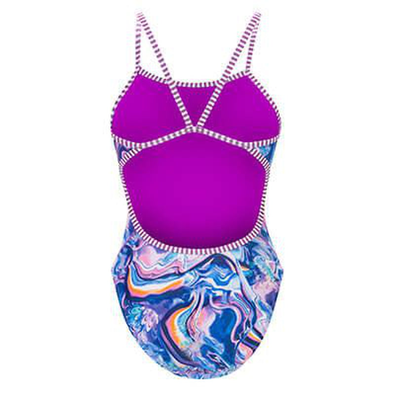 Dolfin Uglies Womens String Back One Piece Swimsuit | Let It Go-Swimwear-Dolfin Swimwear-US26 | AU4-Ashlee Grace Activewear & Swimwear Online