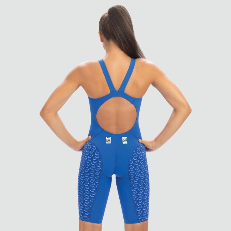 Dolfin Womens FirstStrike Royal Open Back Knee Suit-Swimwear-Dolfin Swimwear-18-Royal-Ashlee Grace Activewear & Swimwear Online