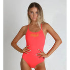 Engine Brazilia Tangle One Piece-Swimwear-Engine Swim-G08-Neon Cherry-Ashlee Grace Activewear & Swimwear Online