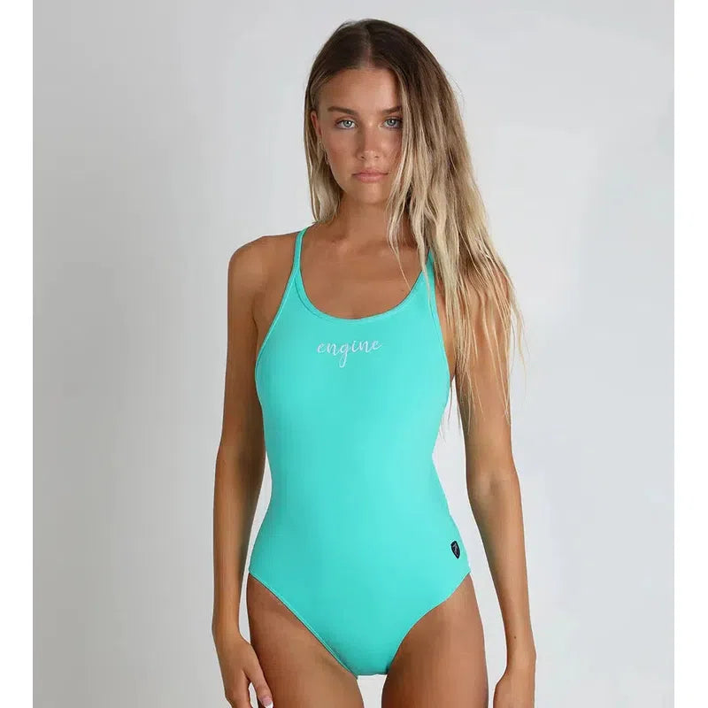 Engine Capri Signature One Piece-Swimwear-Engine Swim-G08-Aquamarine-Ashlee Grace Activewear & Swimwear Online