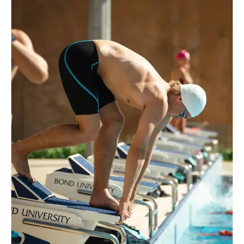 Engine Electric Jammer Male-Swimwear-Engine Swim-2XS-Black+Blue-Ashlee Grace Activewear & Swimwear Online