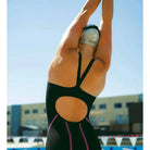 Engine Electric Kneeskin Female | Open Back-Swimwear-Engine Swim-2XS-Black+Pink-Ashlee Grace Activewear & Swimwear Online