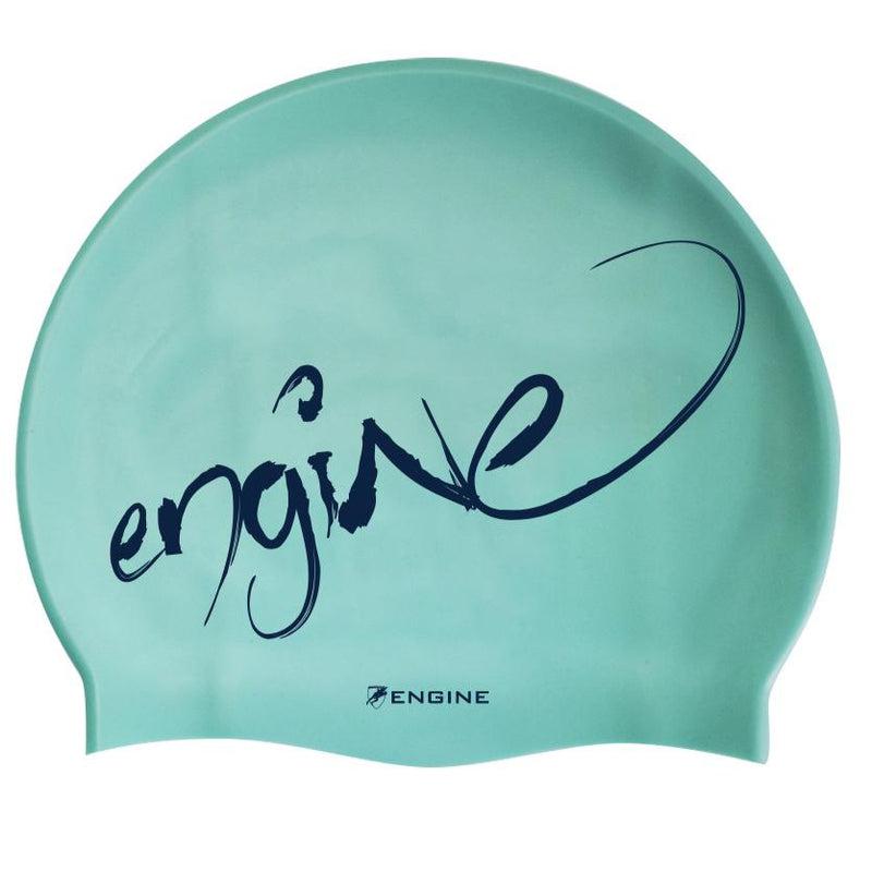 Engine Graffiti Silicone Swim Cap-Swim Caps-Engine Swim-ONE SIZE-Turquoise-Ashlee Grace Activewear & Swimwear Online