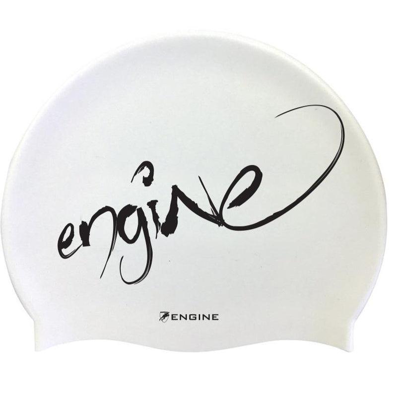 Engine Graffiti Silicone Swim Cap-Swim Caps-Engine Swim-ONE SIZE-White-Ashlee Grace Activewear & Swimwear Online