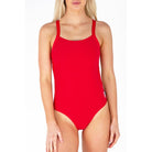 Engine Ladies Shredskin Racer One Piece-Swimwear-Engine Swim-3XS/G8-10-Red-Ashlee Grace Activewear & Swimwear Online