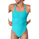 Engine Ladies Shredskin Racer One Piece-Swimwear-Engine Swim-3XS/G8-10-Turqua-Ashlee Grace Activewear & Swimwear Online