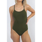 Engine Malibu Sportsback One Piece-Swimwear-Engine Swim-G8-Army-Ashlee Grace Activewear & Swimwear Online