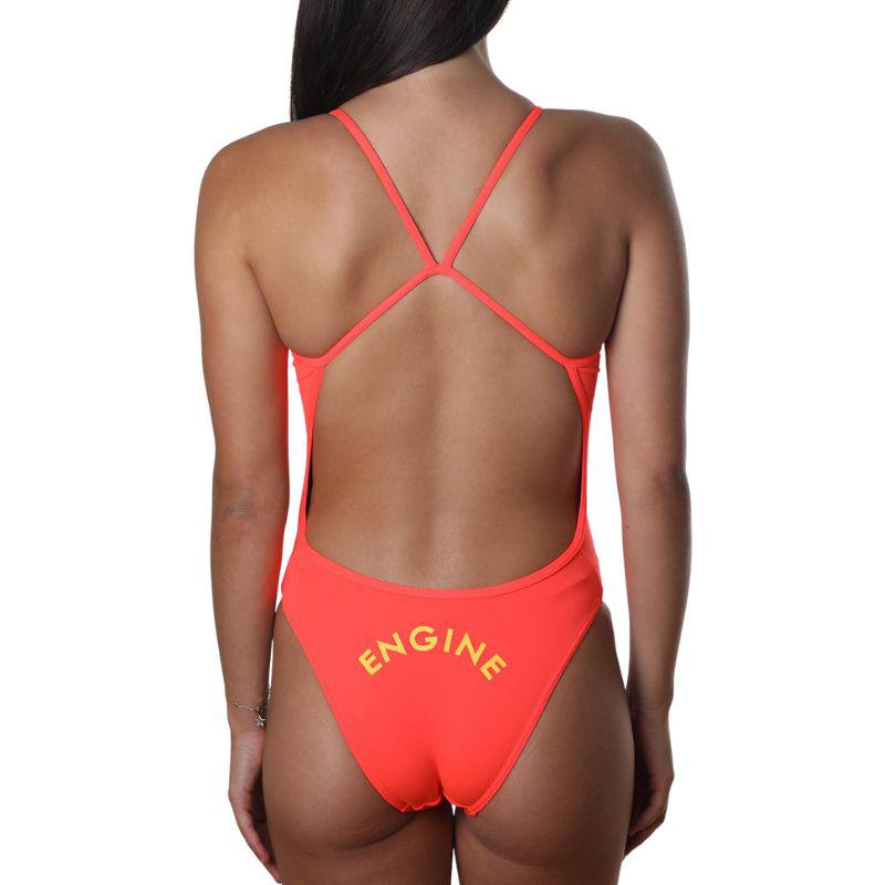 Engine Santorini Bold Logo One Piece-Swimwear-Engine Swim-G10-Azure-Ashlee Grace Activewear & Swimwear Online