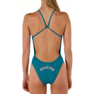 Engine Santorini Bold Logo One Piece-Swimwear-Engine Swim-G10-Azure-Ashlee Grace Activewear & Swimwear Online