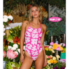 Engine Santorini Flip It Bloom One Piece-Swimwear-Engine Swim-G10-Magenta-Ashlee Grace Activewear & Swimwear Online