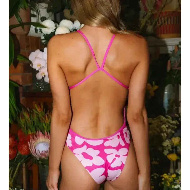 Engine Santorini Flip It Bloom One Piece-Swimwear-Engine Swim-G10-Magenta-Ashlee Grace Activewear & Swimwear Online