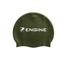 Engine Silicone Swim Cap - Engine Logo-Swim Caps-Engine Swim-ONE SIZE-Army-Ashlee Grace Activewear & Swimwear Online