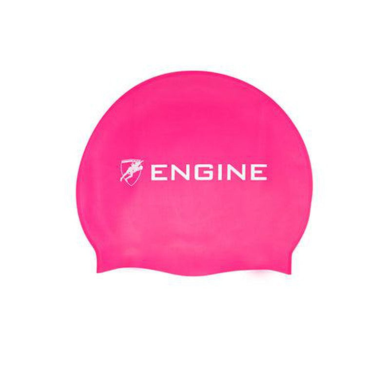 Engine Silicone Swim Cap - Engine Logo-Swim Caps-Engine Swim-ONE SIZE-Pink-Ashlee Grace Activewear & Swimwear Online