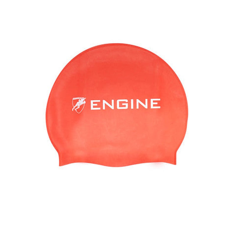 Engine Silicone Swim Cap - Engine Logo-Swim Caps-Engine Swim-ONE SIZE-Coral-Ashlee Grace Activewear & Swimwear Online