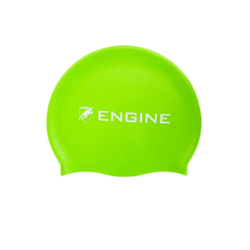 Engine Silicone Swim Cap - Engine Logo-Swim Caps-Engine Swim-ONE SIZE-Green-Ashlee Grace Activewear & Swimwear Online