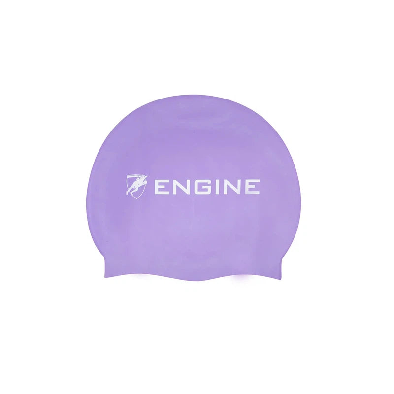 Engine Silicone Swim Cap - Engine Logo-Swim Caps-Engine Swim-ONE SIZE-Purple-Ashlee Grace Activewear & Swimwear Online