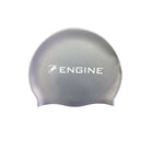 Engine Silicone Swim Cap - Engine Logo-Swim Caps-Engine Swim-ONE SIZE-Silver-Ashlee Grace Activewear & Swimwear Online