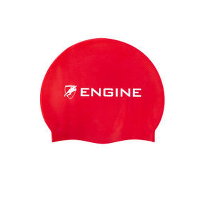 Engine Silicone Swim Cap - Engine Logo-Swim Caps-Engine Swim-ONE SIZE-Red-Ashlee Grace Activewear & Swimwear Online