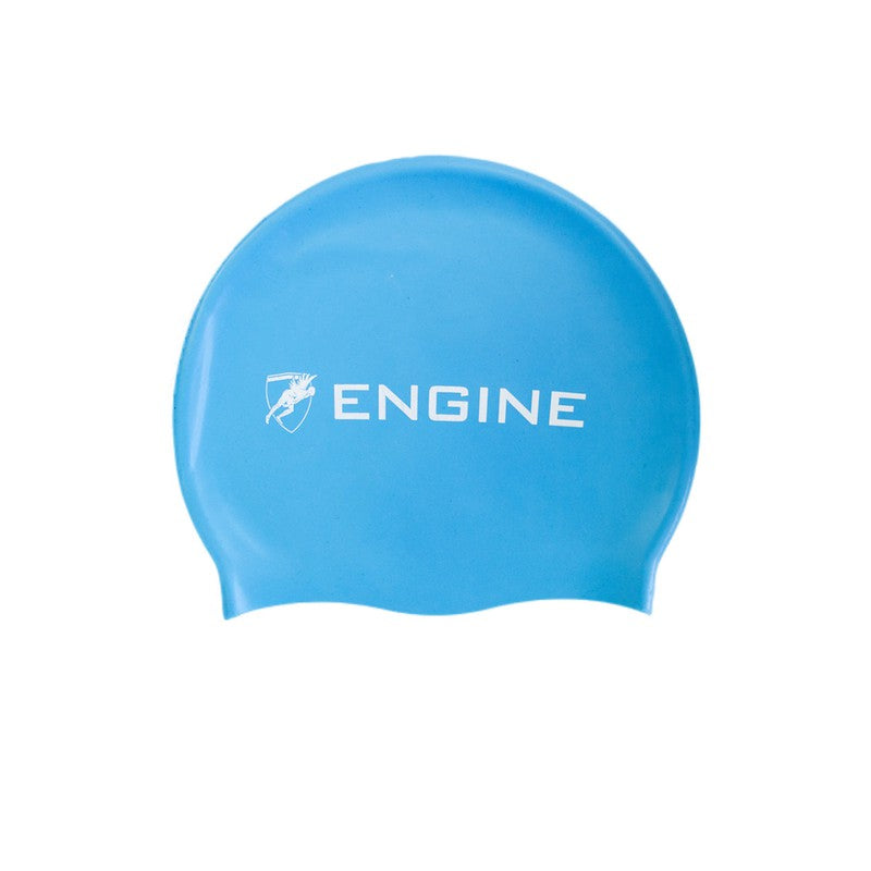 Engine Silicone Swim Cap - Engine Logo-Swim Caps-Engine Swim-ONE SIZE-Blue-Ashlee Grace Activewear & Swimwear Online