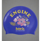 Engine Silicone Swim Cap - Floral-Swim Caps-Engine Swim-ONE SIZE-Lavender-Ashlee Grace Activewear & Swimwear Online