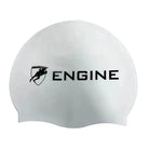 Engine Silicone Swim Cap - Geo-Swim Caps-Engine Swim-ONE SIZE-White-Ashlee Grace Activewear & Swimwear Online