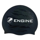 Engine Silicone Swim Cap - Geo-Swim Caps-Engine Swim-ONE SIZE-Black-Ashlee Grace Activewear & Swimwear Online
