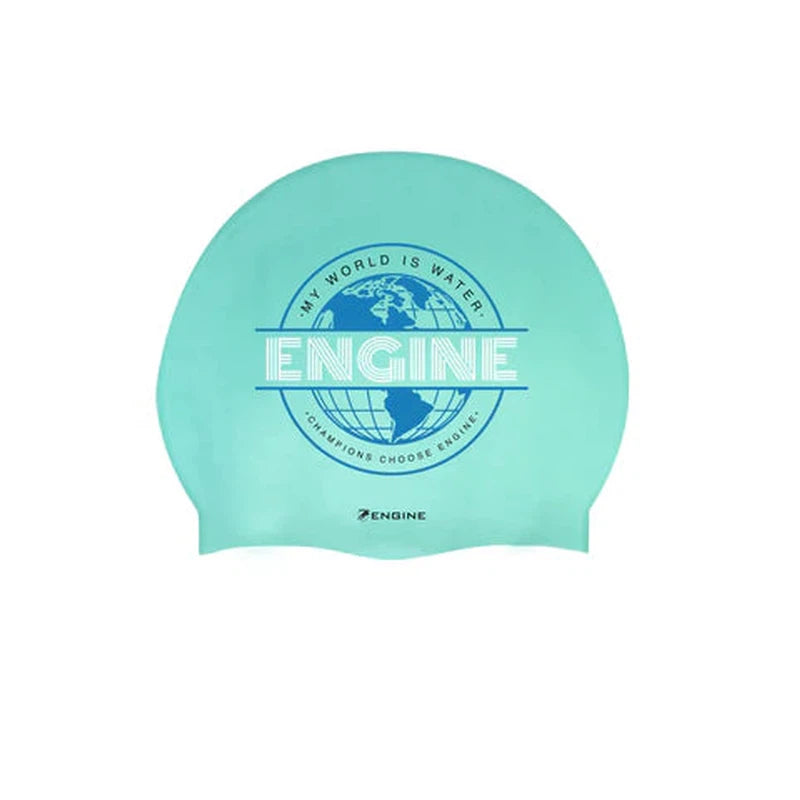 Engine Silicone Swim Cap - Global-Swim Caps-Engine Swim-ONE SIZE-Turqua-Ashlee Grace Activewear & Swimwear Online