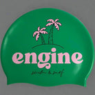 Engine Silicone Swim Cap - Palm-Swim Caps-Engine Swim-ONE SIZE-Apple-Ashlee Grace Activewear & Swimwear Online