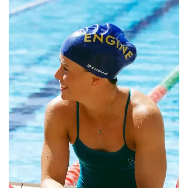 Engine Silicone Swim Cap - Santorini-Swim Caps-Engine Swim-ONE SIZE-Apple-Ashlee Grace Activewear & Swimwear Online