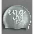 Engine Silicone Swim Cap - Signature-Swim Caps-Engine Swim-ONE SIZE-Silver-Ashlee Grace Activewear & Swimwear Online