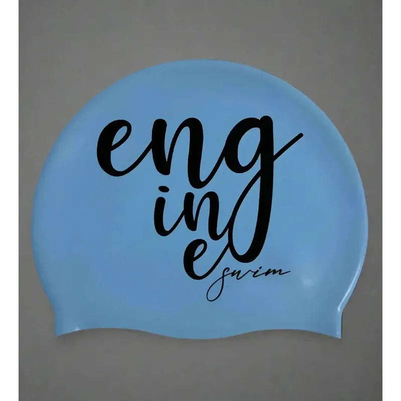 Engine Silicone Swim Cap - Signature-Swim Caps-Engine Swim-ONE SIZE-Cornflower Blue-Ashlee Grace Activewear & Swimwear Online